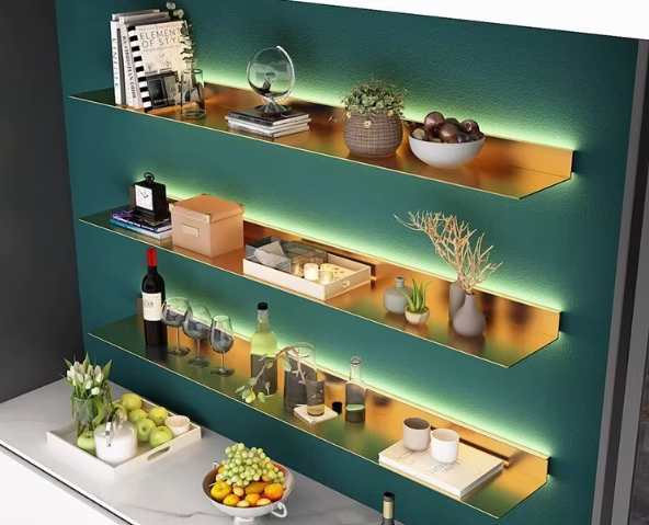 Étagère Murale Métal - Led