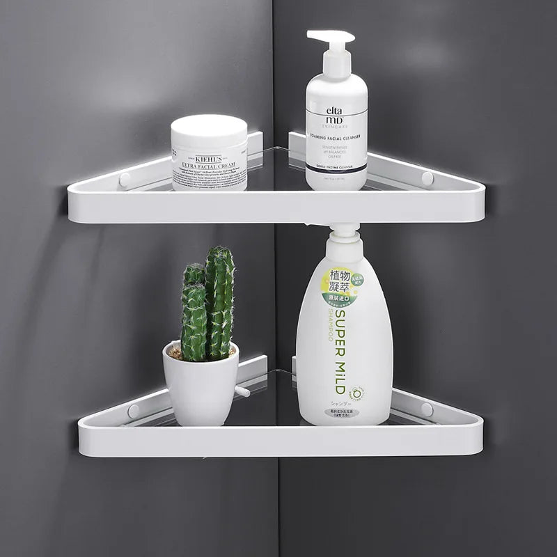 Étagère Murale Salle de Bain d'Angle - Shelvia
